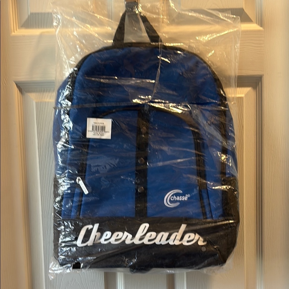 NWT Chasse Bowtique Royal Blue Cheerleader Backpack School Gym